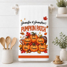 Load image into Gallery viewer, Personalized Kitchen Towel Unique Fall Gift for Grandma & Grandpa
