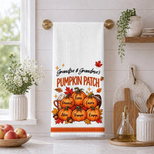 Load image into Gallery viewer, Personalized Kitchen Towel Unique Fall Gift for Grandma & Grandpa