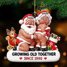 Load image into Gallery viewer, Personalized Acrylic Ornament Santa Couple Gift for Christmas