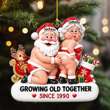 Load image into Gallery viewer, Personalized Acrylic Ornament Santa Couple Gift for Christmas