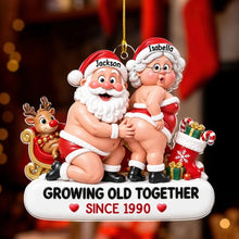 Load image into Gallery viewer, Personalized Acrylic Ornament Santa Couple Gift for Christmas