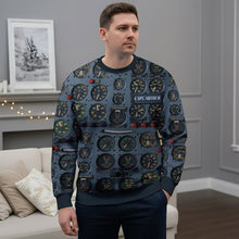 Load image into Gallery viewer, "Take Control of the Skies!" - Pilot Control Panel Ugly Sweater - Personalized Christmas Gift for Pilots Ugly Christmas Sweater MagicInPrints