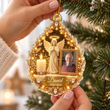 Load image into Gallery viewer, Personalized Acrylic Ornament Sympathy Gift for Family Angel