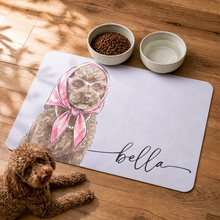Load image into Gallery viewer, Personalized Flannel Pet Mat Custom Dog Portrait Gift for Dog Lovers