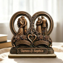 Load image into Gallery viewer, Personalized 2-Layer Wooden Plaque Gift for Couple Anniversaries