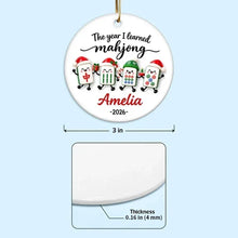 Load image into Gallery viewer, Personalized Mahjong Ornament Custom Name Gift for Players