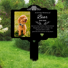 Load image into Gallery viewer, Personalized Metal Garden Stake Dog Memorial Gift for Pet Owners