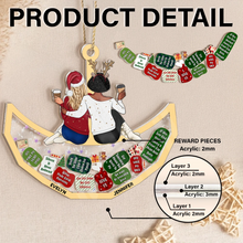 Load image into Gallery viewer, You're My Favorite Person – Personalized 3-Layered Acrylic Shaker Ornament – Gift for Best Friend Acrylic Shaker Ornament MagicInPrints