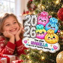Load image into Gallery viewer, Personalized Acrylic Christmas Ornament Kids Squishy Gift