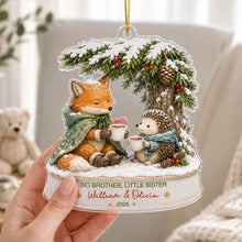 Load image into Gallery viewer, Personalized Big Brother Little Sister Acrylic Ornament Gift