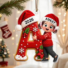 Load image into Gallery viewer, Personalized Acrylic Ornament Custom Gift for Granddaughter Christmas