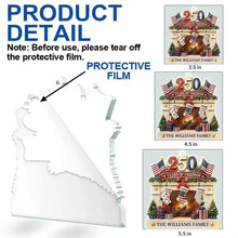 Load image into Gallery viewer, Personalized U.S. Flag Acrylic Ornament Custom Family Keepsake