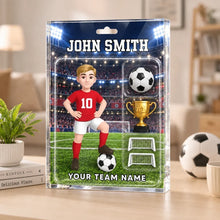 Load image into Gallery viewer, Personalized Acrylic Soccer Player Plaque Custom Gift for Fans