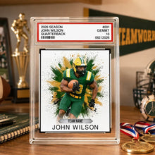 Load image into Gallery viewer, Personalized Acrylic Block Plaque Custom Football Keepsake Gift for Players