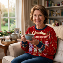 Load image into Gallery viewer, Personalized Snowman Family Sweatshirt Unique Gift for Grandma Christmas