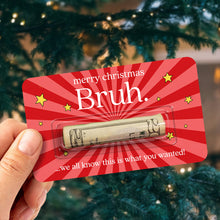 Load image into Gallery viewer, Personalized Santa Money Holder Card Unique Christmas Gift