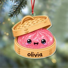 Load image into Gallery viewer, Personalized Acrylic Dim Sum Ornament Gift for Family & Friends