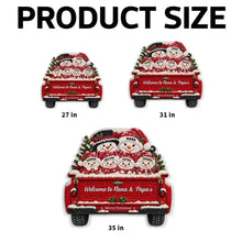 Load image into Gallery viewer, Personalized Snowman Shaped Doormat Creative Family Gift for Nana & Papa