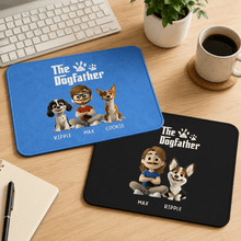 Load image into Gallery viewer, Personalized Dogfather Gift Set Custom Mouse Pad & Hat for Dog Dads