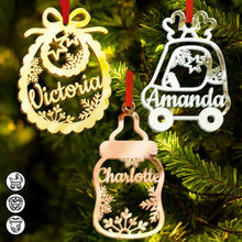 Load image into Gallery viewer, Celebrate the Joy of Christmas – Personalized DIY Mirror Acrylic Ornament – Gift for Kids Mirror Acrylic Ornament MagicInPrints