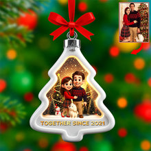 Load image into Gallery viewer, “In Loving Memory” - Memorial Cardinal Suncatcher Ornament - Personalized Gift for Family & Loved Ones Ornament MagicInPrints