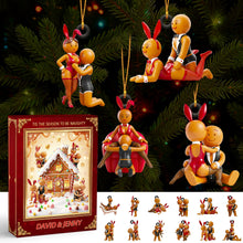 Load image into Gallery viewer, Tis the Season to Be Naughty - Gingerbread Couple Christmas Advent Calendar Blind Box Personalized Gifts Advent Calendar MagicInPrints