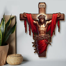 Load image into Gallery viewer, Inspirational Jesus Wood Sign - A Meaningful Gift for Any Occasion Wood Sign PopCulturePrints