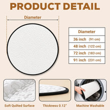 Load image into Gallery viewer, Personalized Round Quilted Mat Christmas Family Gift Decor
