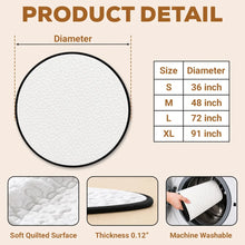 Load image into Gallery viewer, Personalized Round Quilted Mat Gift for Siblings with Snowmen