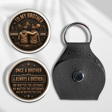 Load image into Gallery viewer, Personalized Brother Pocket Hug Keychain Unique Gift Idea