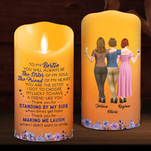 Load image into Gallery viewer, Personalized Flameless LED Candle with Soul Sister Quote Gift for Friend