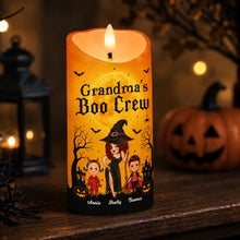 Load image into Gallery viewer, Personalized Flameless LED Candle for Grandma Halloween Decor Gift