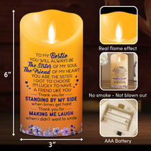 Load image into Gallery viewer, Personalized Flameless LED Candle with Soul Sister Quote Gift for Friend