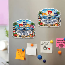 Load image into Gallery viewer, Personalized Acrylic Magnet Family Cruise Gift for Travelers