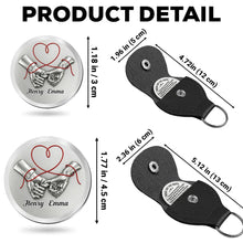 Load image into Gallery viewer, Personalized Pocket Hug Keychain Red Heart Gift for Couple