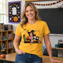 Load image into Gallery viewer, Personalized Halloween Teacher Tee Cute Design Gift for Educators