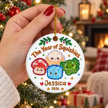 Load image into Gallery viewer, Personalized Christmas Ceramic Ornament Cute Family Gift