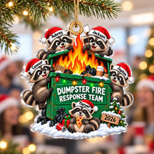 Load image into Gallery viewer, Personalized Raccoon Christmas Ornament Custom Gift for Coworkers