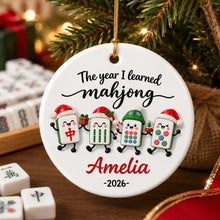 Load image into Gallery viewer, Personalized Mahjong Ornament Custom Name Gift for Players