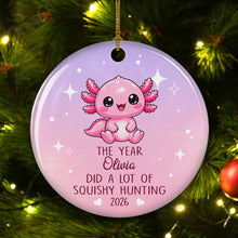 Load image into Gallery viewer, Personalized Pink Ceramic Ornament Custom Gift for Christmas