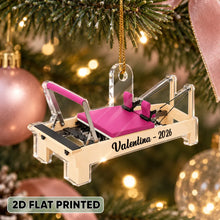Load image into Gallery viewer, Personalized Acrylic Christmas Ornament Pilates Gift for Her