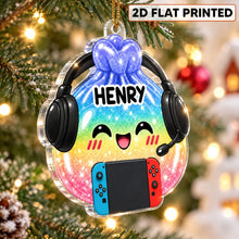 Load image into Gallery viewer, Personalized Gamer Acrylic Ornament Cute Christmas Gift for Kids