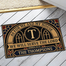 Load image into Gallery viewer, Personalized Doormat with Bible Verse Gift for Family Home