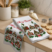 Load image into Gallery viewer, Personalized Christmas Kitchen Towel Decor Unique Family Gift