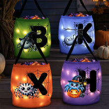 Load image into Gallery viewer, Personalized LED Light Up Halloween Basket for Kids