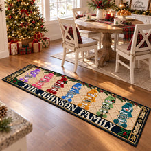 Load image into Gallery viewer, Personalized Snowman Family Doormat Colorful Christmas Gift