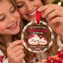 Load image into Gallery viewer, Personalized Crystal Ornament Cute Mommy Daughter Gift for Christmas