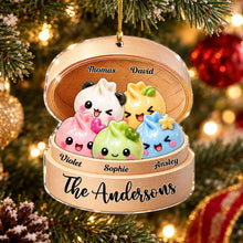 Load image into Gallery viewer, Personalized Acrylic Family Ornament Cute Dumpling Gift