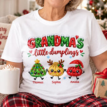 Load image into Gallery viewer, Personalized Classic Tee Cute Dumplings Gift for Grandma Christmas