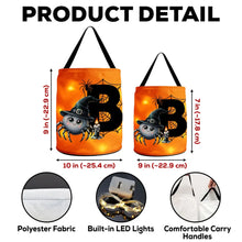 Load image into Gallery viewer, Personalized LED Light Up Halloween Basket for Kids